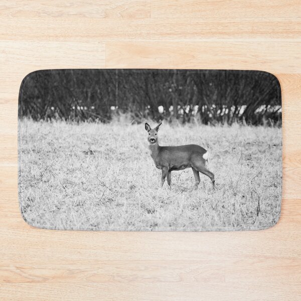 Item preview, Roe deer on the fields bw designed and sold by Jouko Lehto Photography.