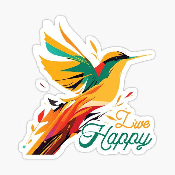 Live Happy Sticker