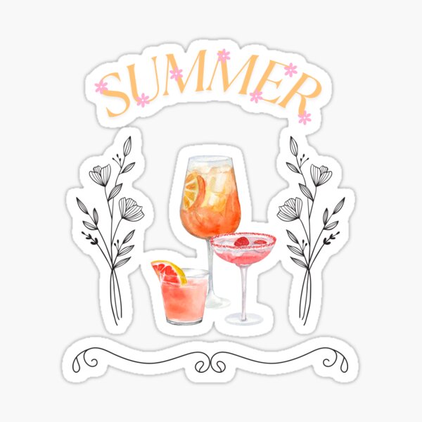 Aperçu de l'œuvre Boisson aux vibrations estivales créée et vendue par Paradise-Vibes.