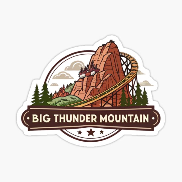 Item preview, Big Thunder Rollercoaster Design designed and sold by ShepDesigns.