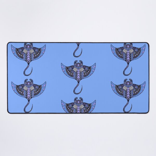 Item preview, Light Blue Tribal Manta Ray designed and sold by Steeb757.