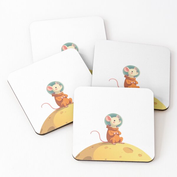 Item preview, Astronaut Mouse on a Cheese Moon designed and sold by Memetitation.
