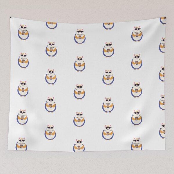 Item preview, Cute Cat Peeking Out of a Teacup with "Tea Time Meow" Written on It, Cozy and Adorable Sticker designed and sold by AlwaysHome.