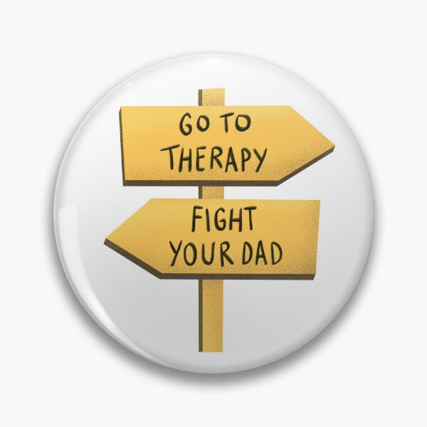Item preview, Therapy or Fight designed and sold by ArtAttackStudios.