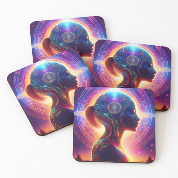 Item preview, Quantum Enlightenment: Spiritual Humanoid Silhouette designed and sold by HighestMind_888.