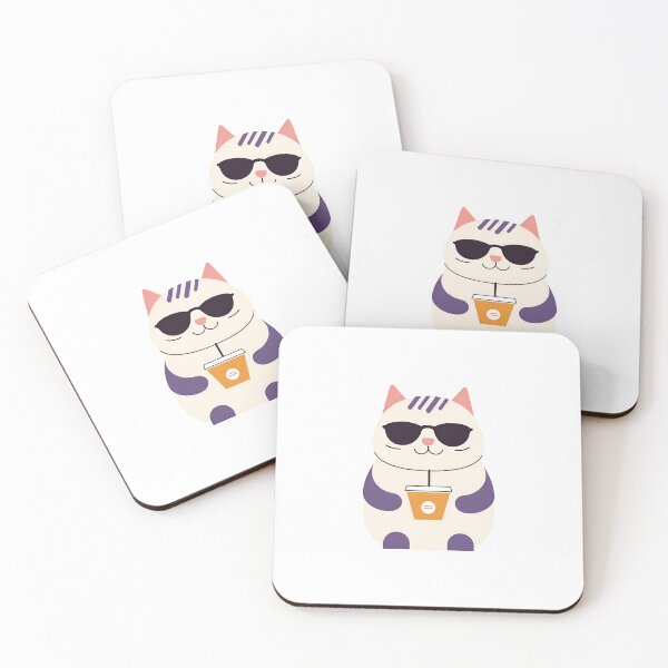 Item preview, Cute Cat Peeking Out of a Teacup with "Tea Time Meow" Written on It, Cozy and Adorable Sticker designed and sold by AlwaysHome.