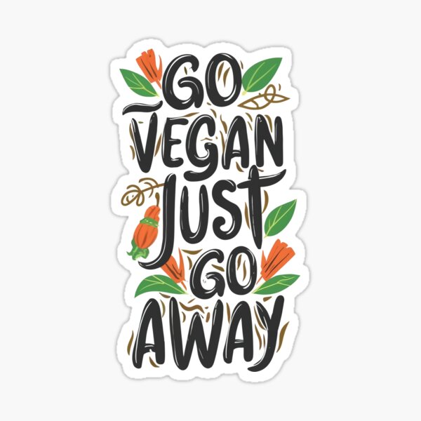 Go Vegan Sticker