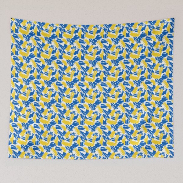 Item preview, Expressive Blend of Blue and Yellow Shades designed and sold by MidArtForge.