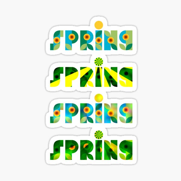 Vista previa del artículo con la obra «Bauhaus Primavera – Tipografía geométrica verde», diseñado y vendido por GuettoUnderClothing.