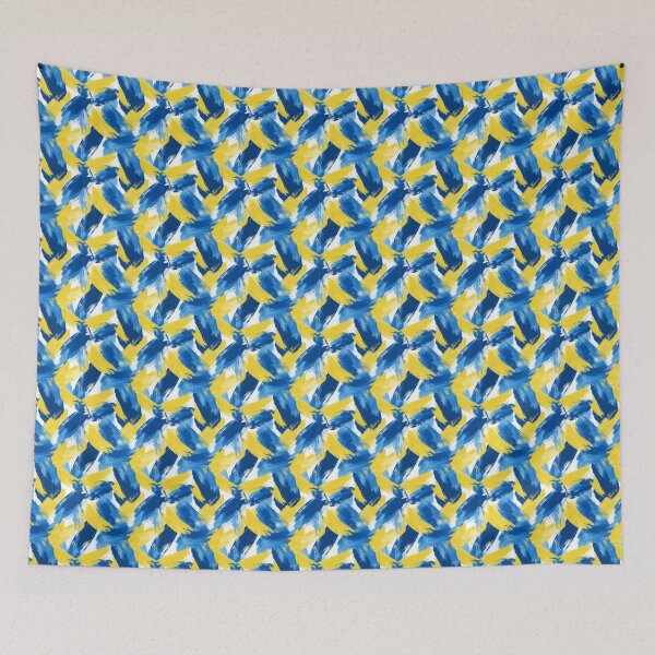 Item preview, Expressive Blend of Blue and Yellow Shades designed and sold by MidArtForge.