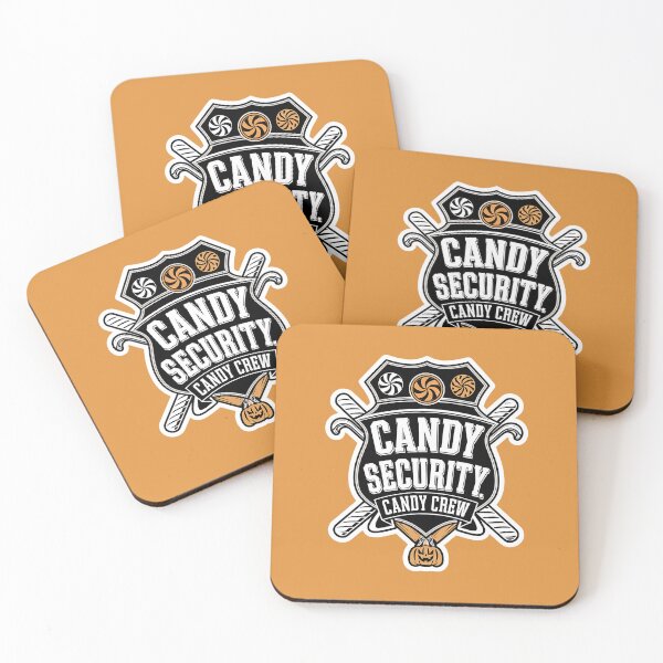 Item preview, Candy Security Halloween Badge Sticker Art designed and sold by TeeGrit.