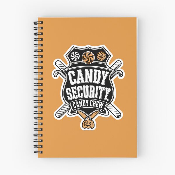 Artikelvorschau, Candy Security Halloween-Abzeichen-Aufkleberkunst entworfen und verkauft von TeeGrit.