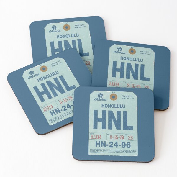 Item preview, Poster Honolulu Aloha airlines Tag designed and sold by LostTravelersLab.