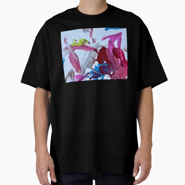 Verwischte Spuren (abstraktes Acry) Oversized T-Shirt
