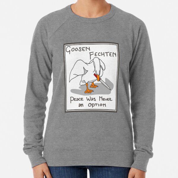 Item preview, Goose Meme Goosen Fechten Rondelle Peace designed and sold by AletaniAcklay.