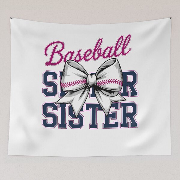Item preview, Baseball Sister Coquette Bow Biggest Fan Sport Lovers Girl designed and sold by clothesy7.