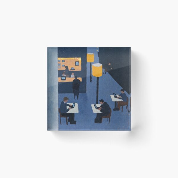 Item preview, Cybercafe | Post-impressionist painting style designed and sold by ComicsFactory.