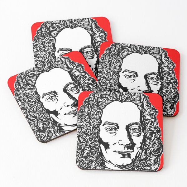 Item preview, VOLTAIRE - ink and acrylic portrait designed and sold by lautir.