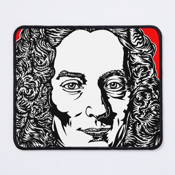 Item preview, VOLTAIRE - ink and acrylic portrait designed and sold by lautir.