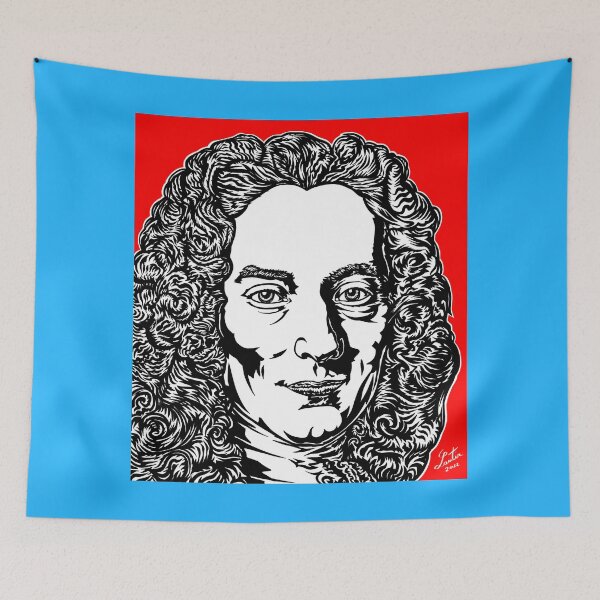 Item preview, VOLTAIRE - ink and acrylic portrait designed and sold by lautir.