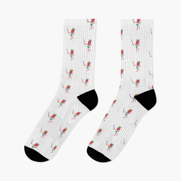 Item preview, A Smiling Strawberry Holding a Tiny Sword Saying "Berry Brave" designed and sold by AlwaysHome.