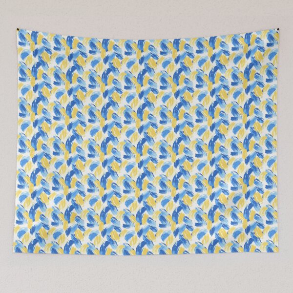 Item preview, Expressive Blend of Blue and Yellow Shades designed and sold by MidArtForge.