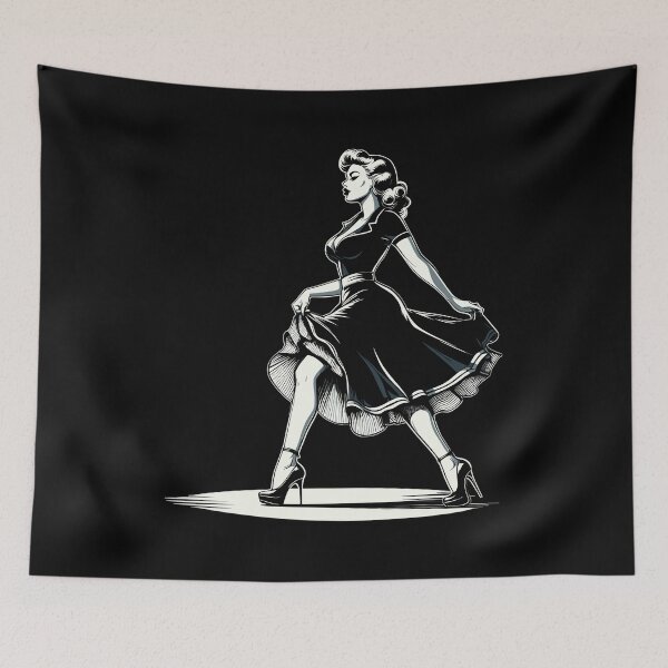 Item preview, Rockabilly Style Woman Dress Pumps Retro Gift designed and sold by Pineapple-Tree.
