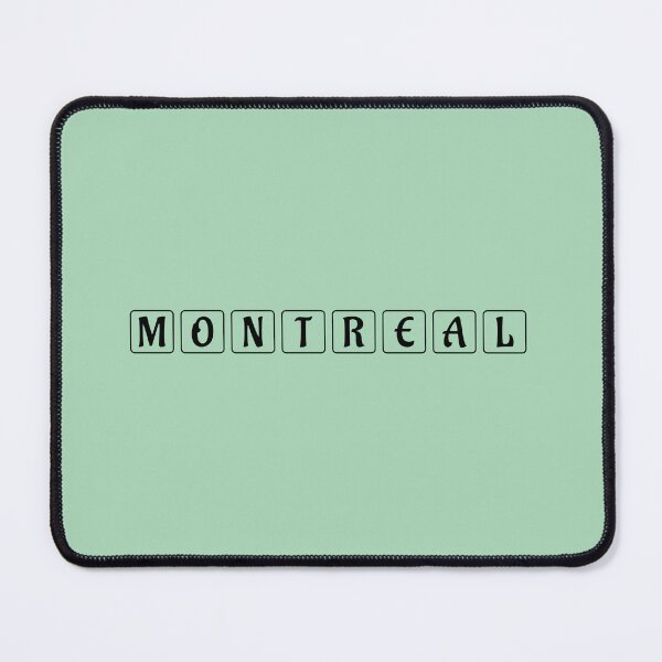 Aperçu de l'œuvre Horizon de Montréal – Paysage urbain moderne et minimaliste – Conception typographique créée et vendue par Grin22.