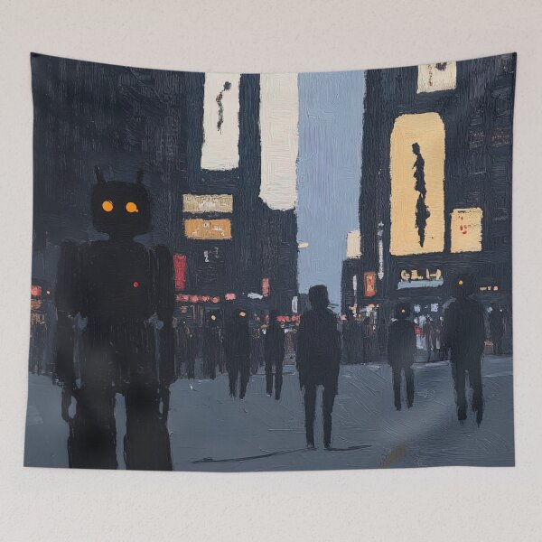 Item preview, Cyberpunk | Post-impressionist painting style designed and sold by ComicsFactory.