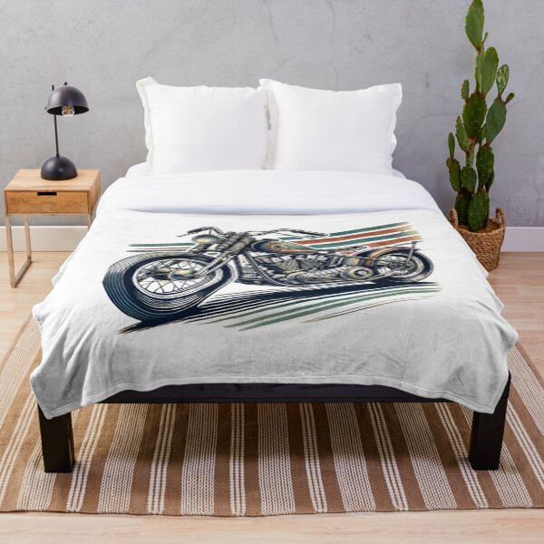 Item preview, Vintage Motorcycle Classic Motorbike Biker Design designed and sold by Moonrock Design.