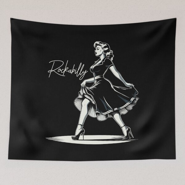 Item preview, Rockabilly Style Woman Dress Pumps Retro Gift designed and sold by Pineapple-Tree.