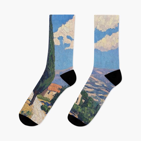 Item preview, Cyprus landscape | Post-impressionist painting style designed and sold by ComicsFactory.