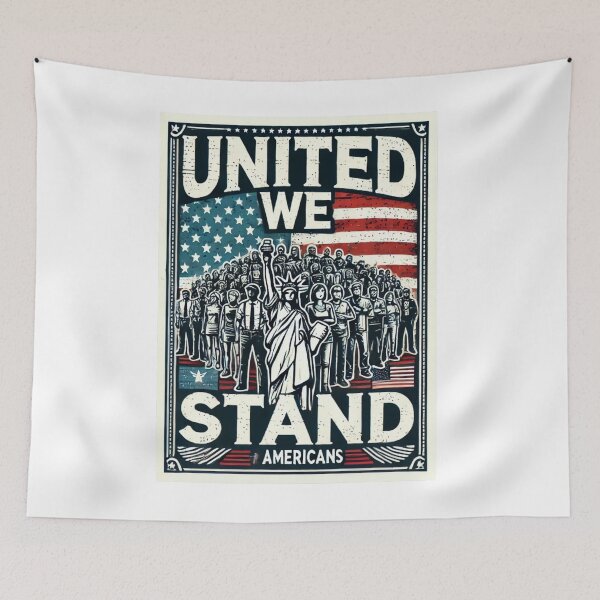 Item preview, United We Stand – Patriotic American Unity Art designed and sold by ZingZone.