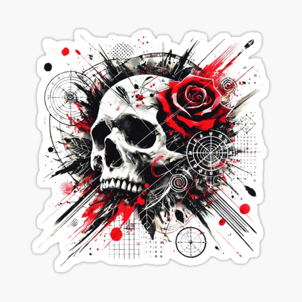 Item preview, Skull design designed and sold by Inkoverse32.