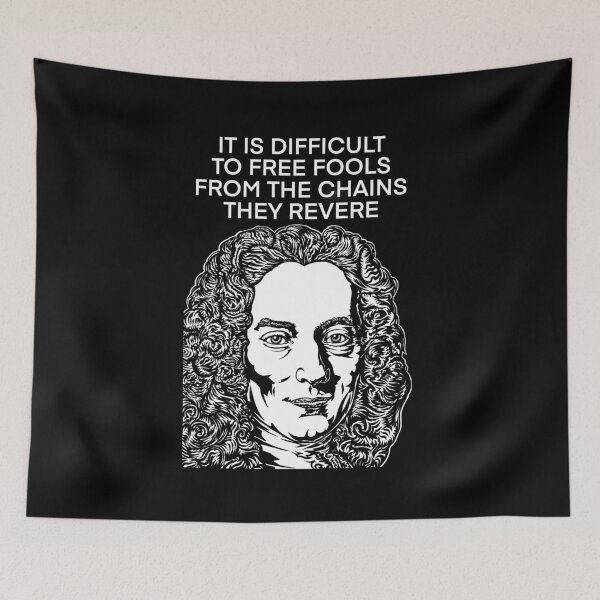 Item preview, VOLTAIRE quote .2 - ink portrait designed and sold by lautir.