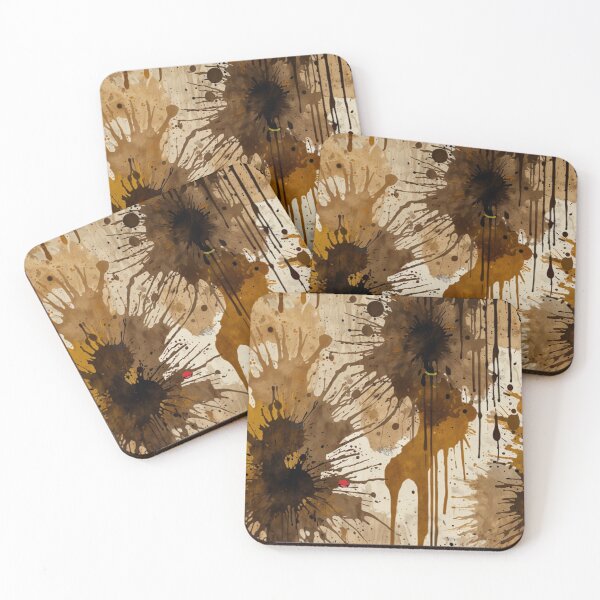 Item preview, Inked Emotions - Vintage Grunge Watercolor Pattern with Coffee Stains & Torn Newspaper designed and sold by WeirdlyWorn.