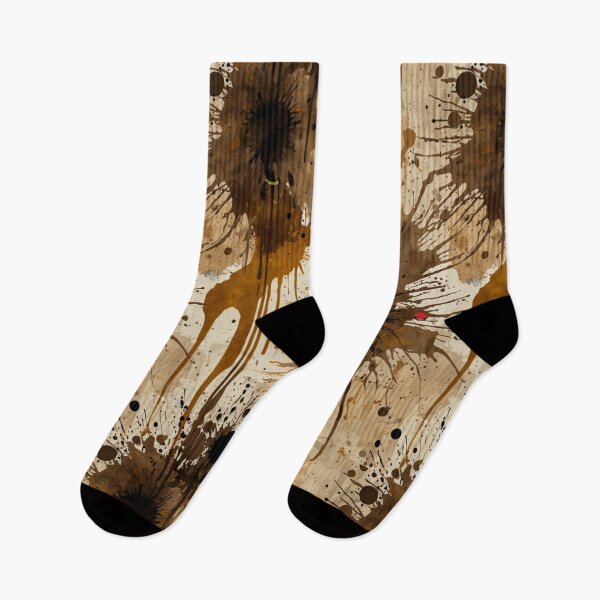 Item preview, Inked Emotions - Vintage Grunge Watercolor Pattern with Coffee Stains & Torn Newspaper designed and sold by WeirdlyWorn.