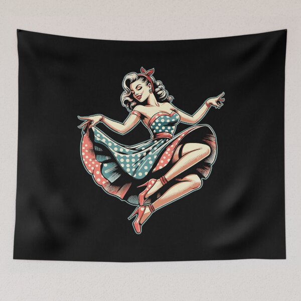 Item preview, Rockabilly Style Woman Petticoat Retro Gift designed and sold by Pineapple-Tree.