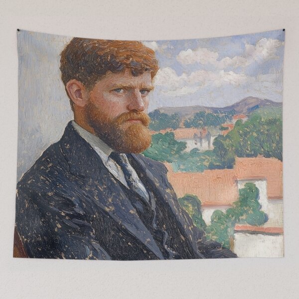 Item preview, D.H. Lawrence | Post-impressionist painting style designed and sold by ComicsFactory.