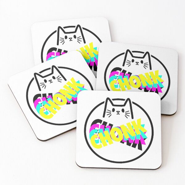 Item preview, CMYK Chonk Cat designed and sold by GetContented.