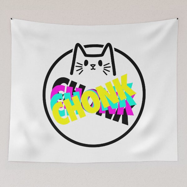 Item preview, CMYK Chonk Cat designed and sold by GetContented.