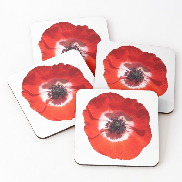 Item preview, Red, White,and Blue Anemone Windflower Showing Anticipation Die Cut designed and sold by JoyousArt4u.
