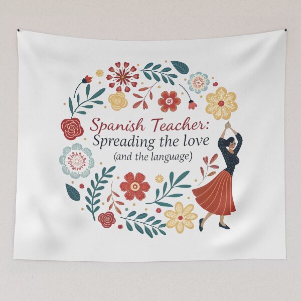 Item preview,  Spanish Teacher Gift: Spreading Love and Language 2025 designed and sold by AnnDesignStudio.