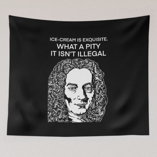 Item preview, VOLTAIRE quote .5 - ink portrait designed and sold by lautir.