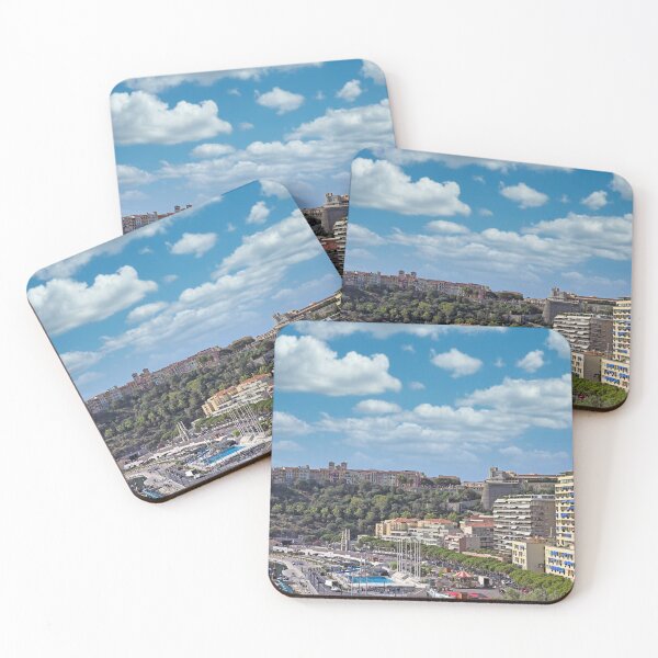Item preview, Port with yachts and Prince's Palace of Monaco skyline,Monte Carlo designed and sold by goceris.