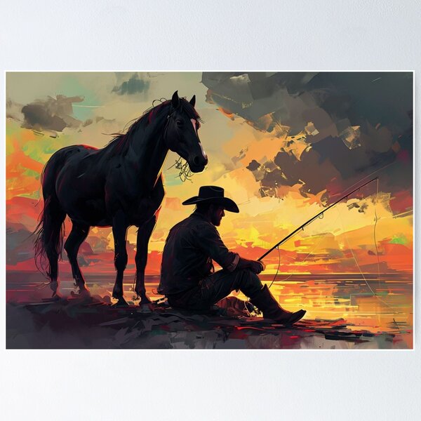 Item preview, A cowboy and his horse designed and sold by illit-pop.