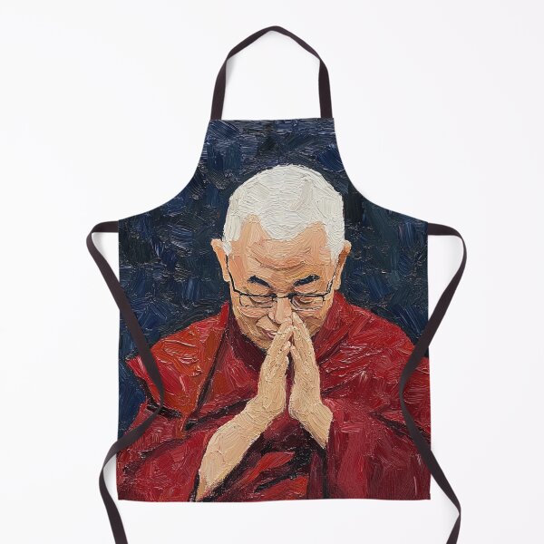 Item preview, Dalai Lama | Post-impressionist painting style designed and sold by ComicsFactory.