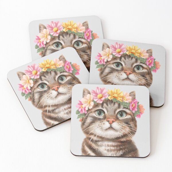 Item preview, Floral Crown Kitty 196 designed and sold by Ghosture.