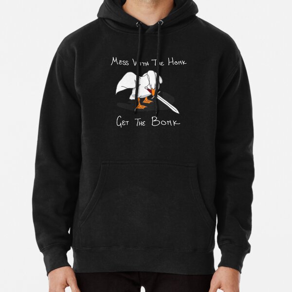 Item preview, Goose Meme Mess with the Honk Get the Bonk White Text designed and sold by AletaniAcklay.