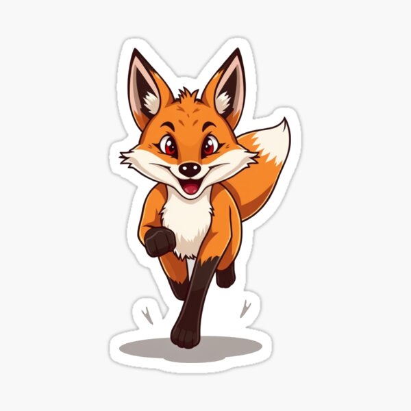 Item preview, Happy Fox: Unique and Vibrant Design for Animal Lovers designed and sold by NBeast1g.